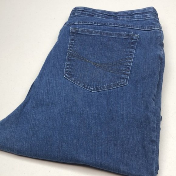 RIDERS BY LEE INDIGO STRAIGHT CUT JEANS 18Wx30 😎 - Picture 1 of 11